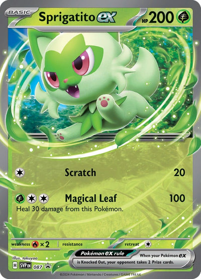 Image for Sprigatito ex - 087 (SV: Scarlet & Violet Promo Cards) (087) - Pokemon