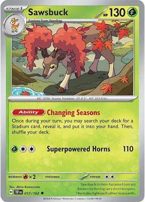Image for Sawsbuck (SV05: Temporal Forces) (017/162) - Pokemon