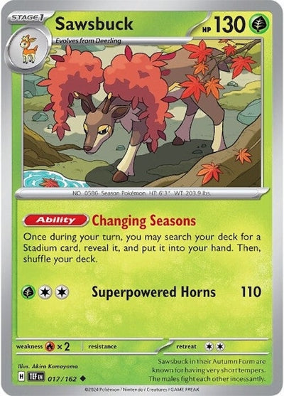Image for Sawsbuck (SV05: Temporal Forces) (017/162) - Pokemon