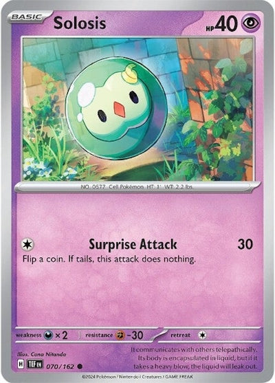 Image for Solosis (SV05: Temporal Forces) (070/162) - Pokemon