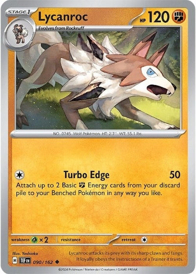 Image for Lycanroc (SV05: Temporal Forces) (090/162) - Pokemon