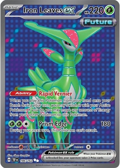 Image for Iron Leaves ex (SV05: Temporal Forces) (186/162) - Pokemon