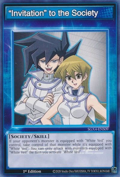 Image for "Invitation" to the Society (Speed Duel GX: Midterm Destruction) (SGX4-ENS09) - YuGiOh