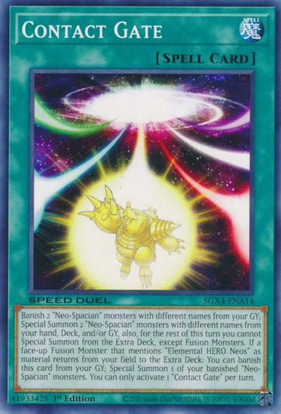 Image for Contact Gate (Speed Duel GX: Midterm Destruction) (SGX4-ENA14) - YuGiOh