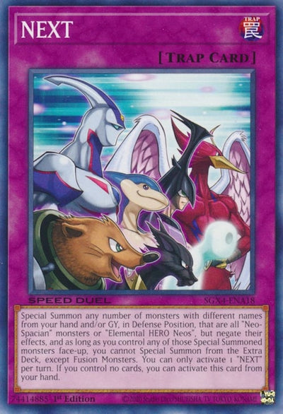 Image for NEXT (Speed Duel GX: Midterm Destruction) (SGX4-ENA18) - YuGiOh