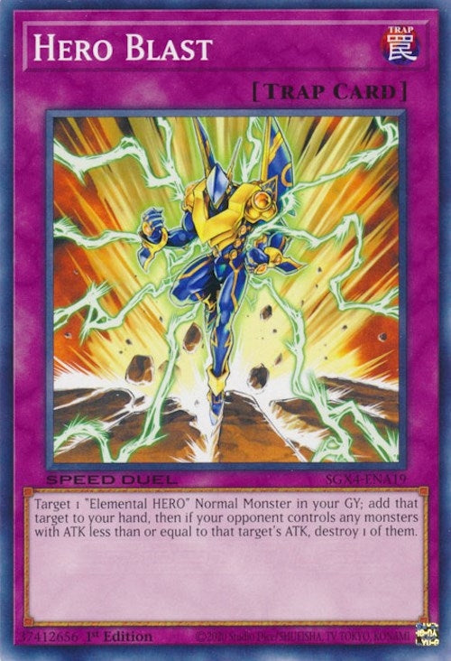 Image for Hero Blast (Speed Duel GX: Midterm Destruction) (SGX4-ENA19) - YuGiOh