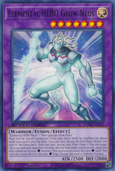 Image for Elemental HERO Glow Neos (Speed Duel GX: Midterm Destruction) (SGX4-ENA22) - YuGiOh