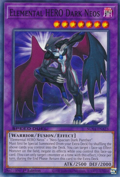 Image for Elemental HERO Dark Neos (Speed Duel GX: Midterm Destruction) (SGX4-ENA23) - YuGiOh