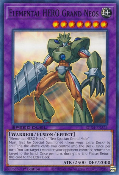 Image for Elemental HERO Grand Neos (Speed Duel GX: Midterm Destruction) (SGX4-ENA24) - YuGiOh