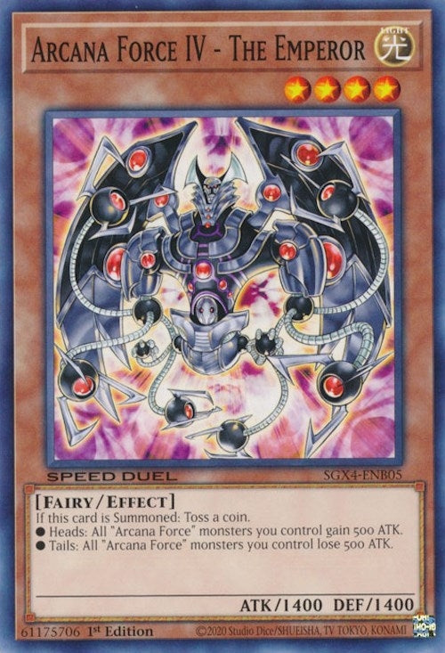 Image for Arcana Force IV - The Emperor (Speed Duel GX: Midterm Destruction) (SGX4-ENB05) - YuGiOh