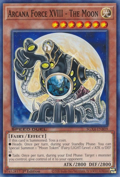 Image for Arcana Force XVIII - The Moon (Speed Duel GX: Midterm Destruction) (SGX4-ENB09) - YuGiOh