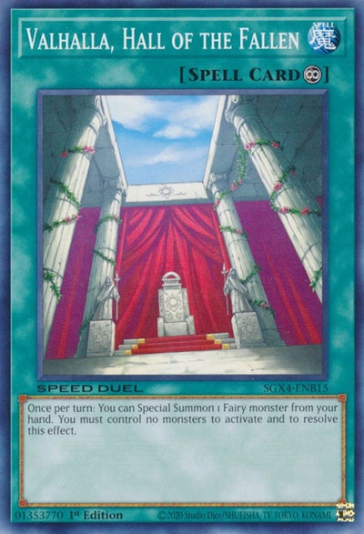 Image for Valhalla, Hall of the Fallen (Speed Duel GX: Midterm Destruction) (SGX4-ENB15) - YuGiOh
