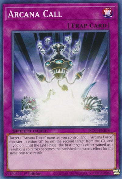 Image for Arcana Call (Speed Duel GX: Midterm Destruction) (SGX4-ENB16) - YuGiOh