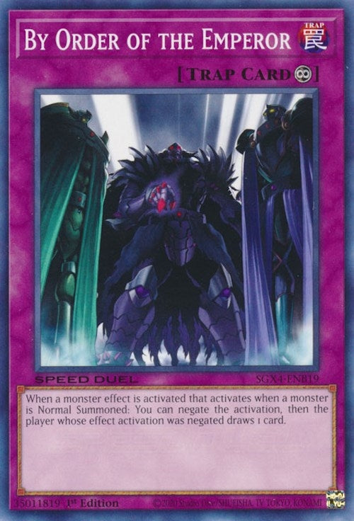 Image for By Order of the Emperor (Speed Duel GX: Midterm Destruction) (SGX4-ENB19) - YuGiOh