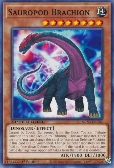 Image for Sauropod Brachion (Speed Duel GX: Midterm Destruction) (SGX4-ENC02) - YuGiOh