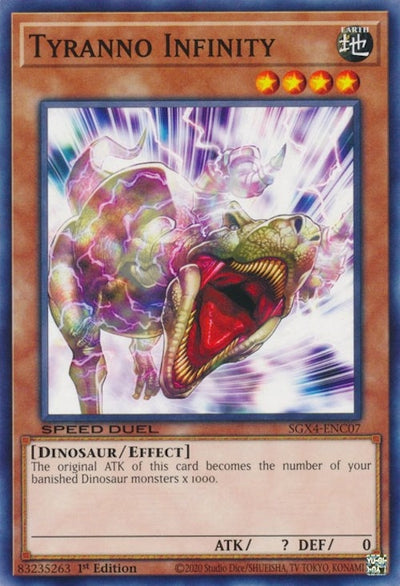 Image for Tyranno Infinity (Speed Duel GX: Midterm Destruction) (SGX4-ENC07) - YuGiOh