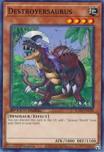 Image for Destroyersaurus (Speed Duel GX: Midterm Destruction) (SGX4-ENC08) - YuGiOh