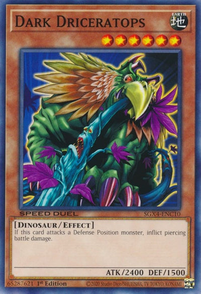 Image for Dark Driceratops (Speed Duel GX: Midterm Destruction) (SGX4-ENC10) - YuGiOh