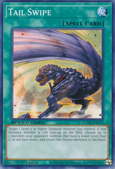Image for Tail Swipe (Speed Duel GX: Midterm Destruction) (SGX4-ENC13) - YuGiOh