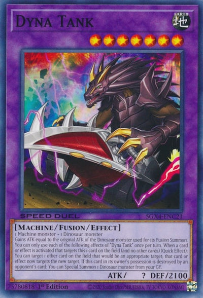Image for Dyna Tank (Speed Duel GX: Midterm Destruction) (SGX4-ENC21) - YuGiOh