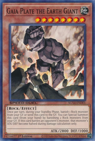 Image for Gaia Plate the Earth Giant (Speed Duel GX: Midterm Destruction) (SGX4-END01) - YuGiOh