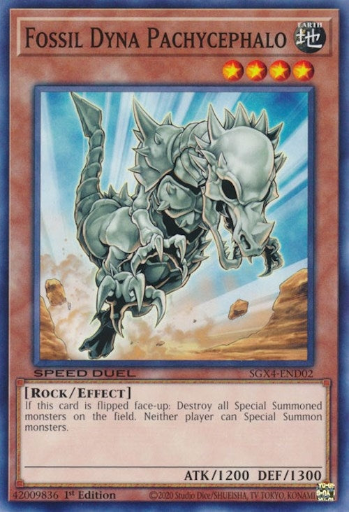 Image for Fossil Dyna Pachycephalo (Speed Duel GX: Midterm Destruction) (SGX4-END02) - YuGiOh