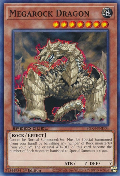 Image for Megarock Dragon (Speed Duel GX: Midterm Destruction) (SGX4-END04) - YuGiOh