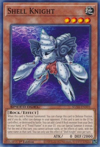 Image for Shell Knight (Speed Duel GX: Midterm Destruction) (SGX4-END05) - YuGiOh