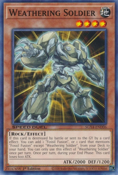 Image for Weathering Soldier (Speed Duel GX: Midterm Destruction) (SGX4-END06) - YuGiOh