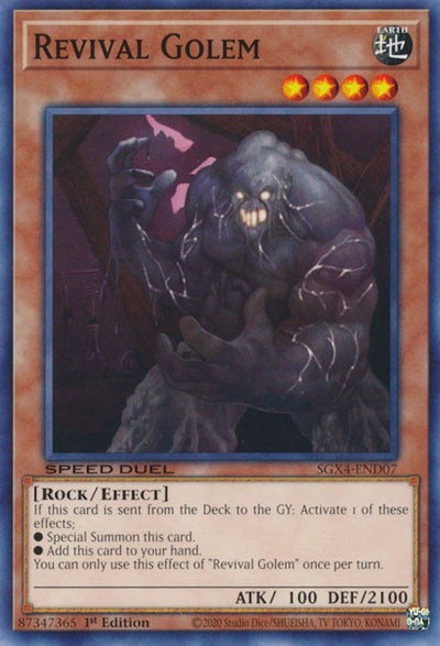 Image for Revival Golem (Speed Duel GX: Midterm Destruction) (SGX4-END07) - YuGiOh