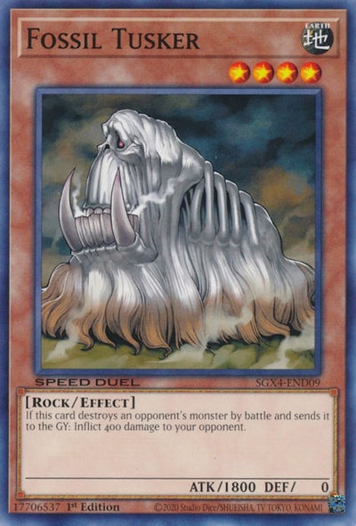 Image for Fossil Tusker (Speed Duel GX: Midterm Destruction) (SGX4-END09) - YuGiOh
