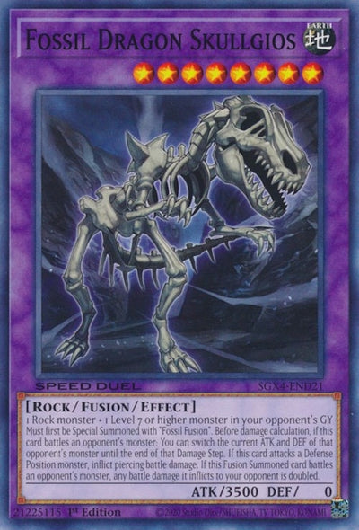 Image for Fossil Dragon Skullgios (Speed Duel GX: Midterm Destruction) (SGX4-END21) - YuGiOh