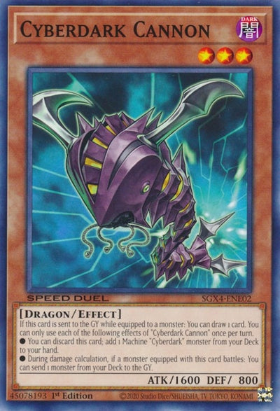 Image for Cyberdark Cannon (Speed Duel GX: Midterm Destruction) (SGX4-ENE02) - YuGiOh