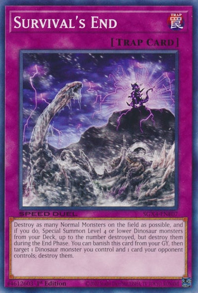 Image for Survival's End (Speed Duel GX: Midterm Destruction) (SGX4-ENE07) - YuGiOh