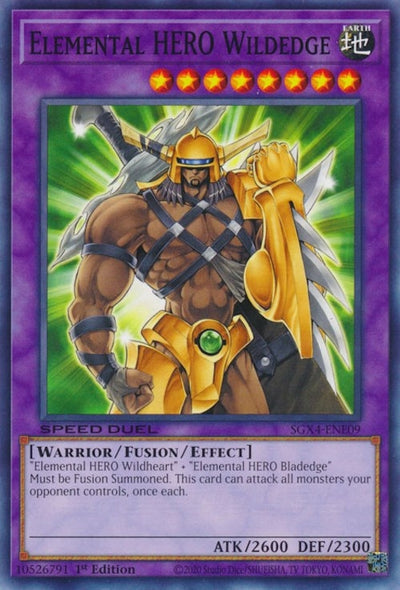 Image for Elemental HERO Wildedge (Speed Duel GX: Midterm Destruction) (SGX4-ENE09) - YuGiOh