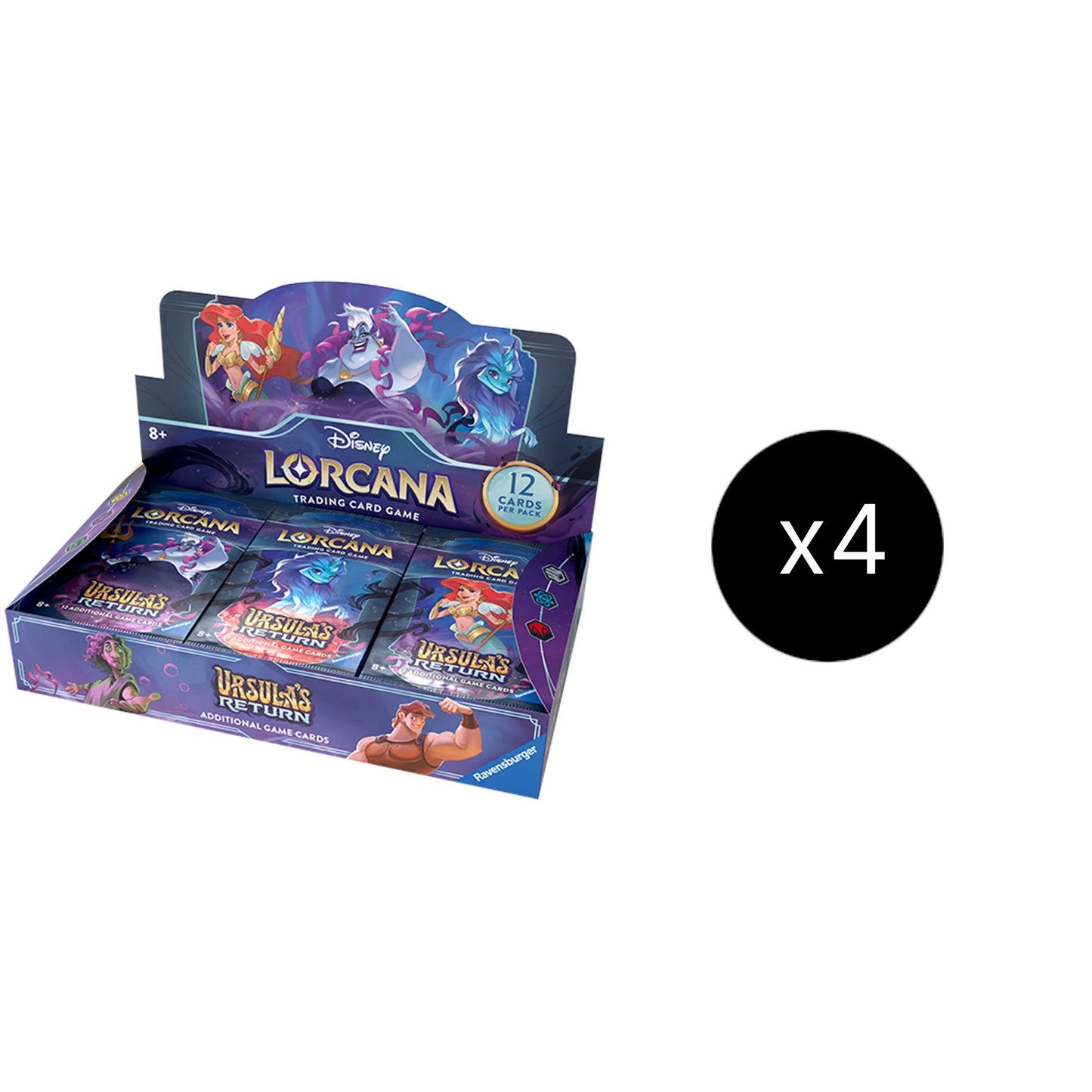 Image for Disney Lorcana: Ursula's Return Booster Box Case [Ursula's Return] - Disney Lorcana