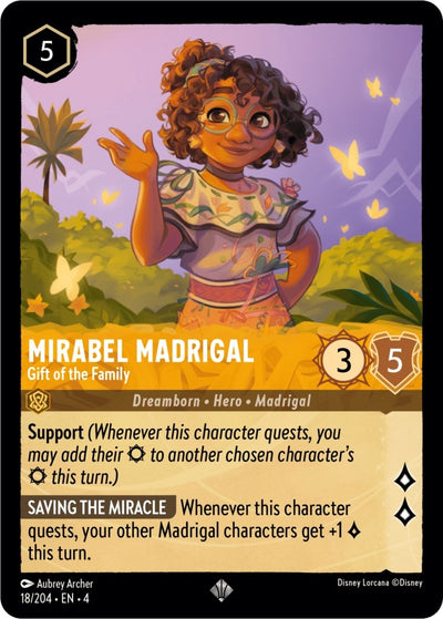 Image for Mirabel Madrigal - Gift of the Family (Ursula's Return) (18/204) - Disney Lorcana