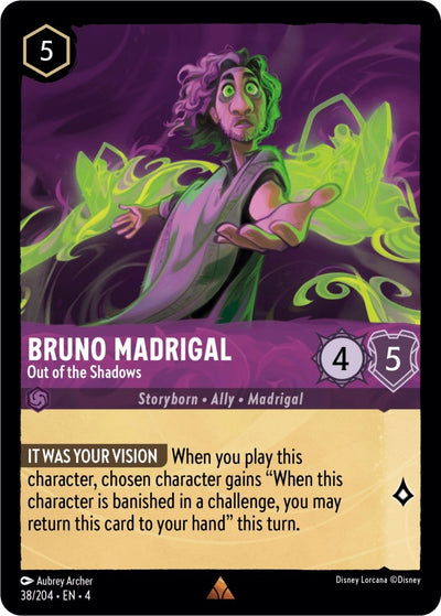 Image for Bruno Madrigal - Out of the Shadows (Ursula's Return) (38/204) - Disney Lorcana