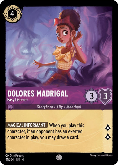 Image for Dolores Madrigal - Easy Listener (Ursula's Return) (41/204) - Disney Lorcana
