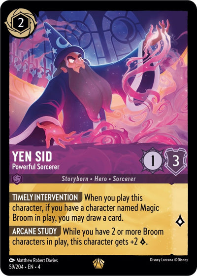 Image for Yen Sid - Powerful Sorcerer (Ursula's Return) (59/204) - Disney Lorcana