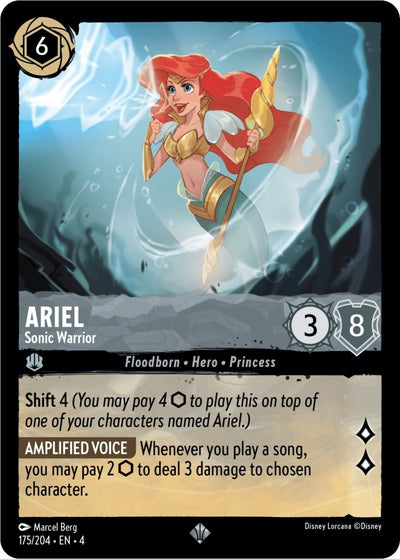 Image for Ariel - Sonic Warrior (Ursula's Return) (175/204) - Disney Lorcana