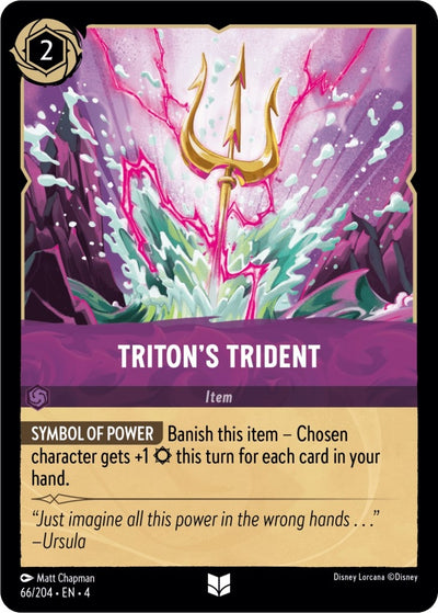 Image for Triton's Trident (Ursula's Return) (66/204) - Disney Lorcana