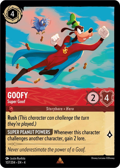 Image for Goofy - Super Goof (Ursula's Return) (107/204) - Disney Lorcana