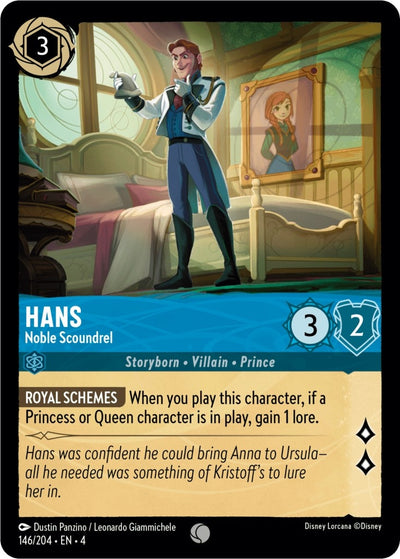 Image for Hans - Noble Scoundrel (Ursula's Return) (146/204) - Disney Lorcana
