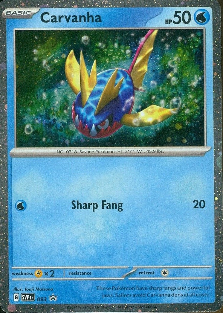Image for Carvanha - 093 (SV: Scarlet & Violet Promo Cards) (093) - Pokemon