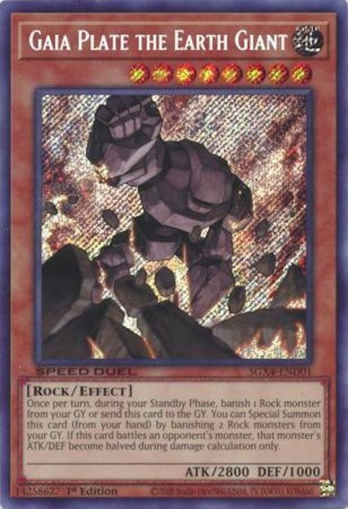 Image for Gaia Plate the Earth Giant (Secret Rare) (Speed Duel GX: Midterm Destruction) (SGX4-END01) - YuGiOh