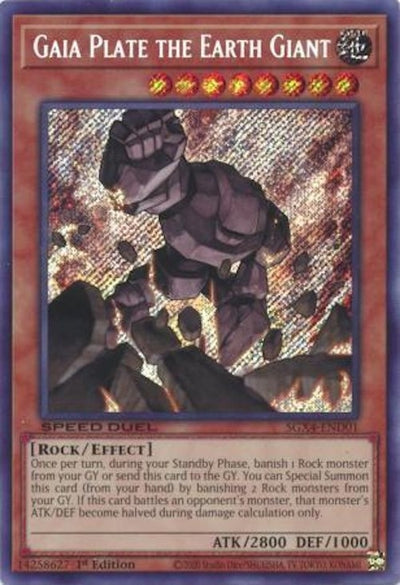 Image for Gaia Plate the Earth Giant (Secret Rare) (Speed Duel GX: Midterm Destruction) (SGX4-END01) - YuGiOh
