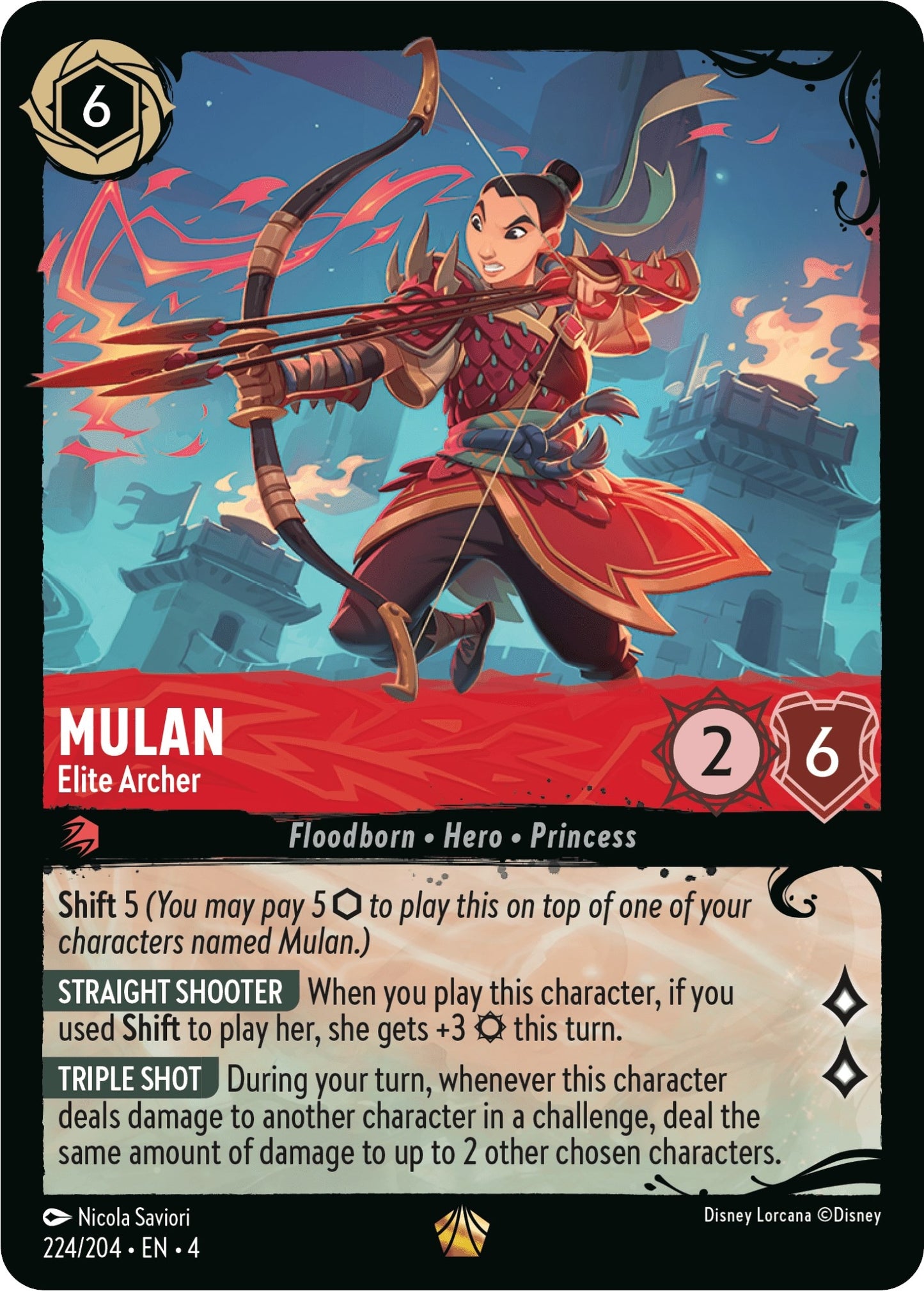Image for Mulan - Elite Archer (224/204) (Illumineer's Quest: Deep Trouble) (224/204) - Disney Lorcana