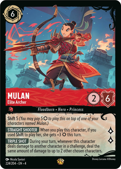 Image for Mulan - Elite Archer (224/204) (Illumineer's Quest: Deep Trouble) (224/204) - Disney Lorcana