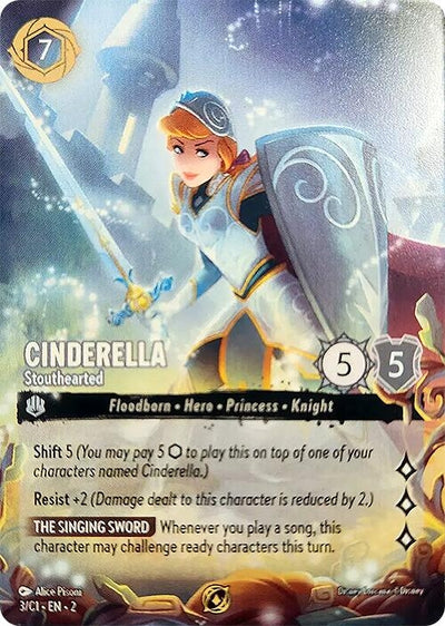 Image for Cinderella - Stouthearted (Disney Lorcana Promo Cards) (3) - Disney Lorcana